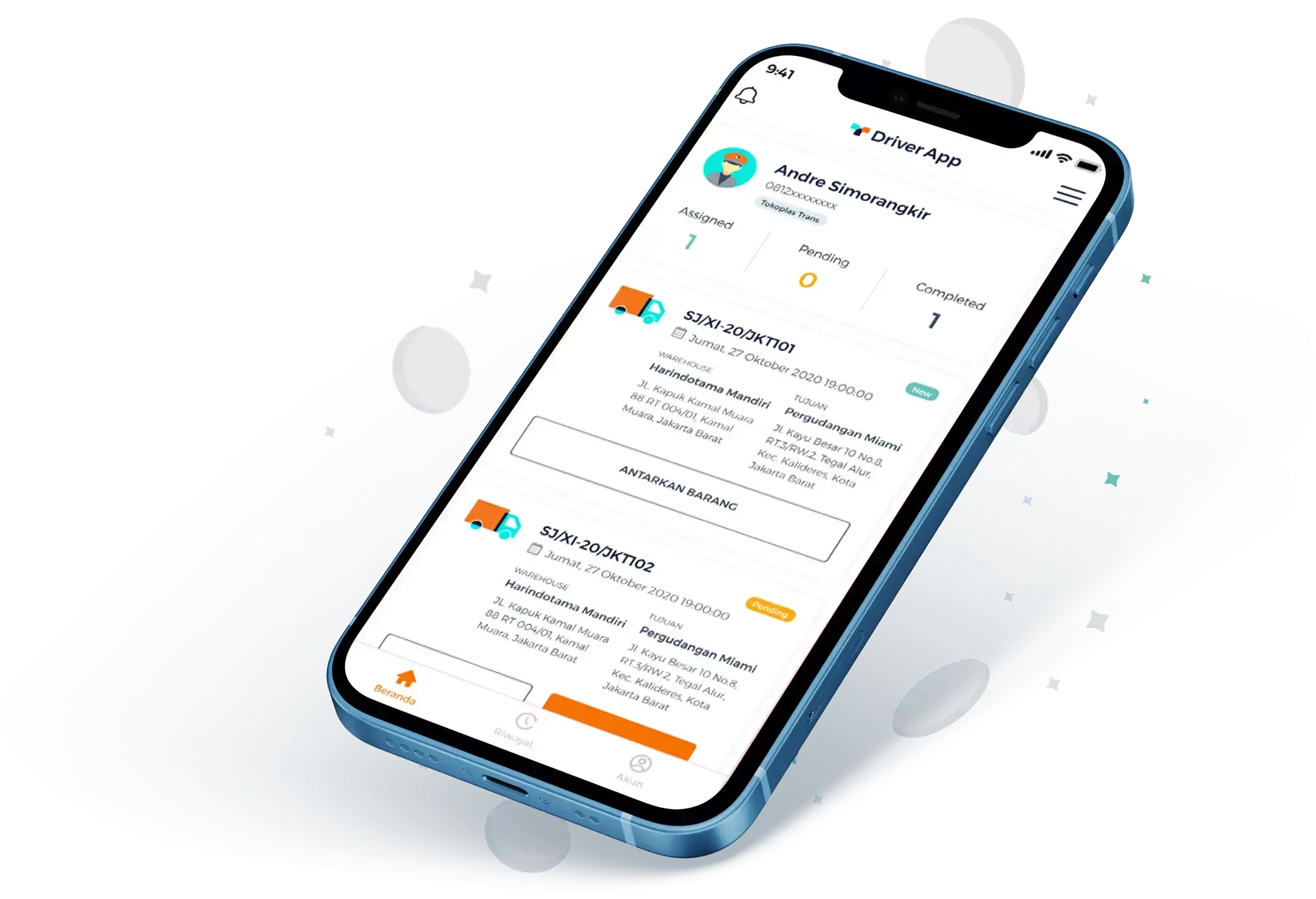 Driver App - Tokoplas Ecommerce Indonesia